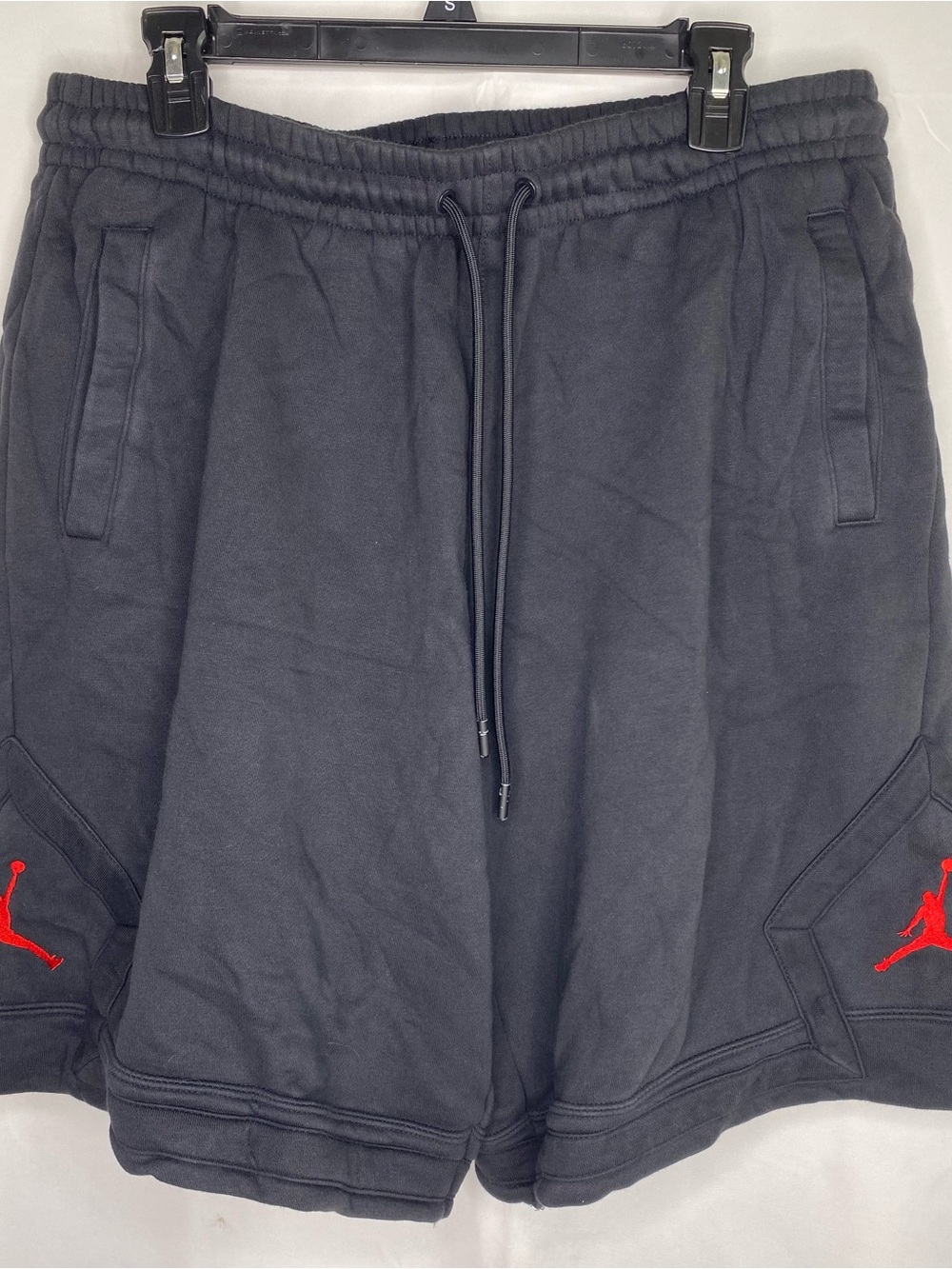 Air Jordan Shorts Mens Large Black Essential Fleece Diamond Jumpman Basketball